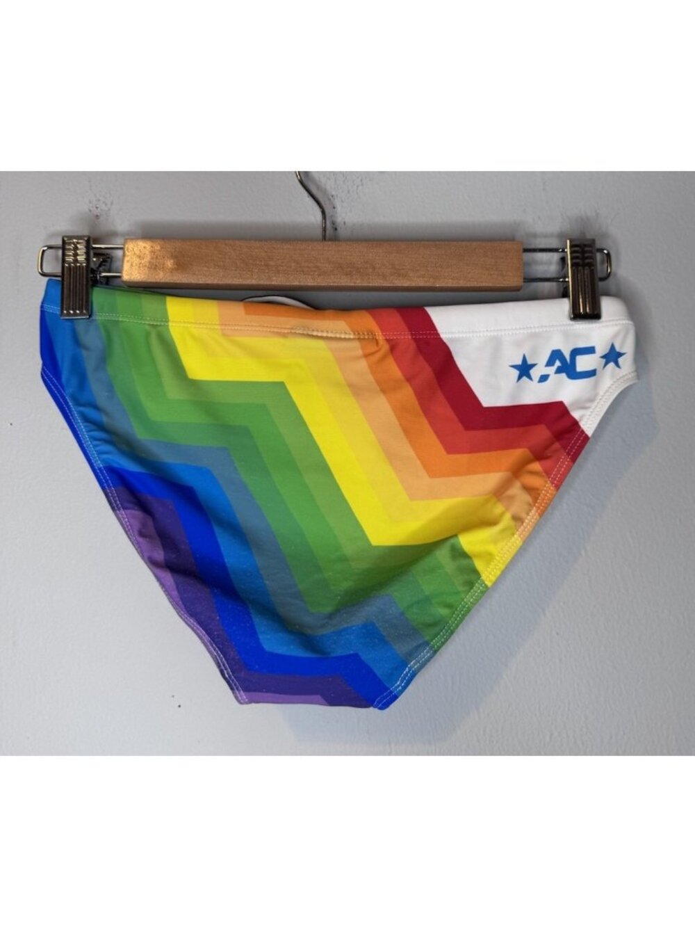 Andrew Christian Swimwear Small Rainbow Bottoms Pride Briefs